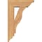Ekena Millwork Funston Traditional Smooth Bracket w/ Offset Brace, Western Red Cedar, 5 1/2"W x 14"D x 22"H BKT0604X14X22FST01SWR - alternate 3
